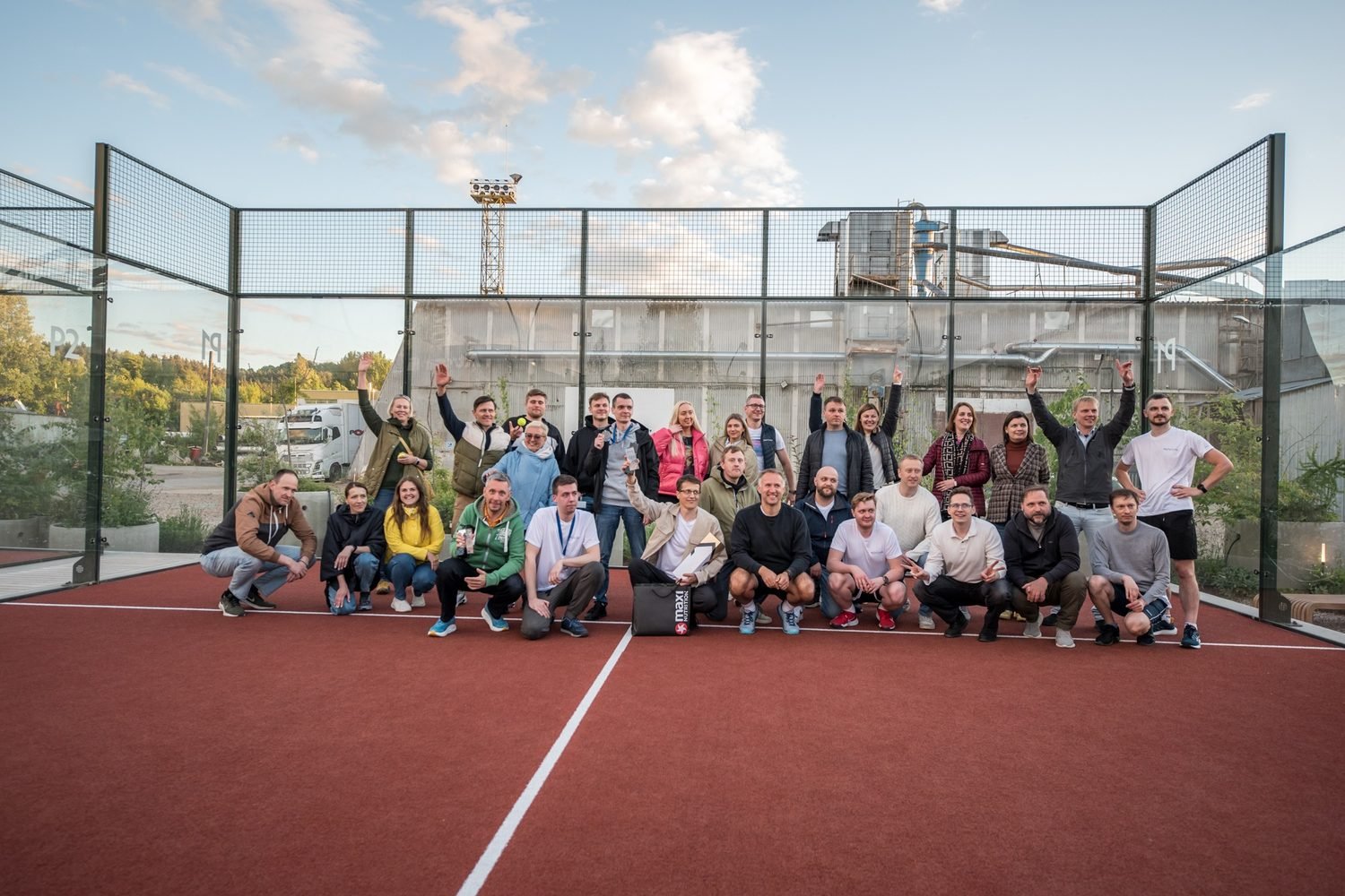 Padel Social renginio akimirka